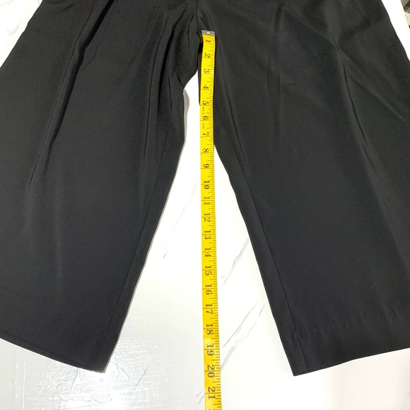 Zara Women’s Like New Black Square Tie Front Ribbon Pants Size Small - Picture 15 of 16